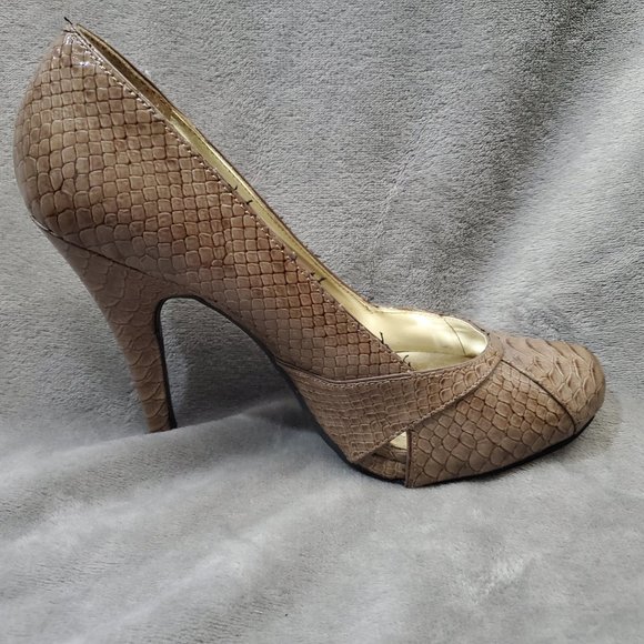 Apt 9  Reptile Stiletto Heels in Lipstick Taupe Size 9M - Picture 11 of 14